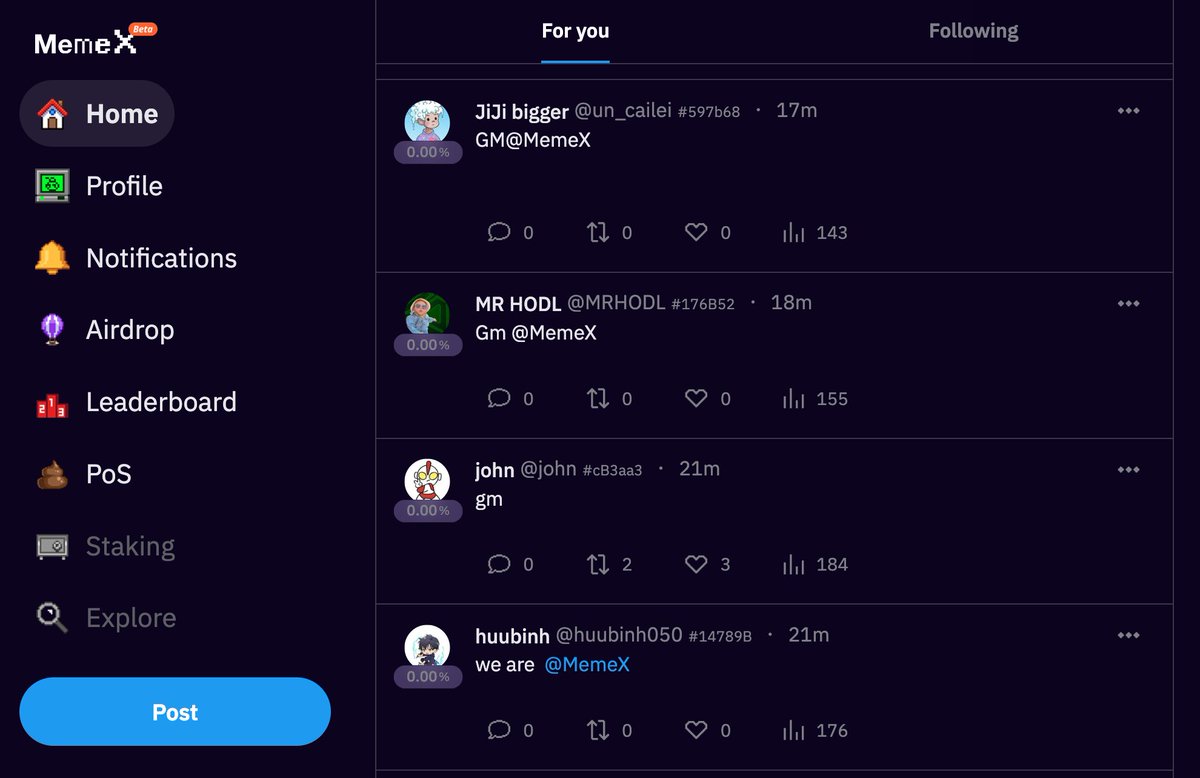 Meet the new Twitter = memeX

create your own meme coin tied to your profile. 

yep, you heard that right 🙌 
you don’t need to be a tech genius or crypto bro. 

MemeX makes it super easy to launch your own coin, build a squad, and pump your influence. 
Here’s how it works:

1.