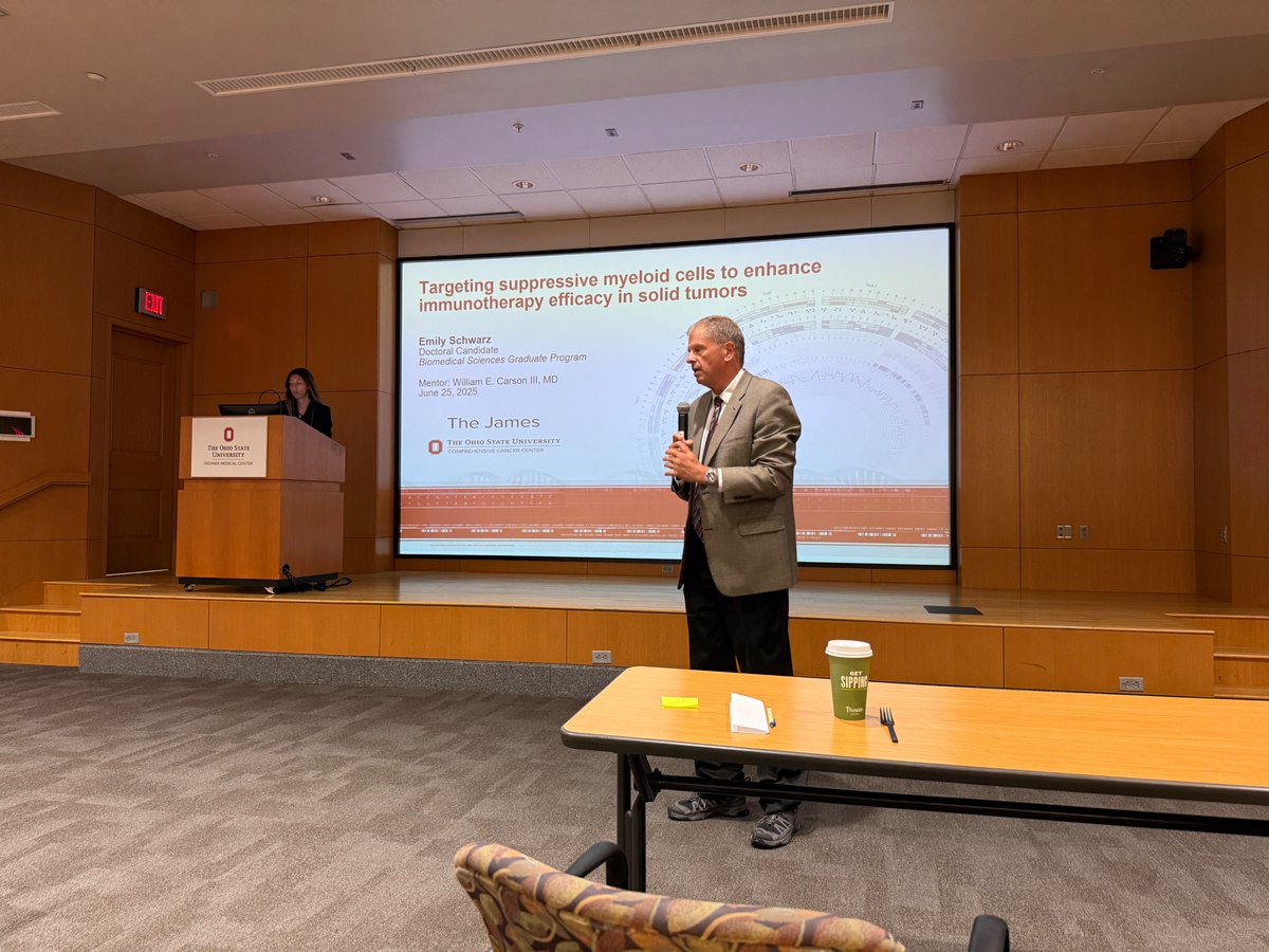 CarsonLabOSU's tweet image. Exciting news in the Carson Lab, this past Friday! Our very own Emmy Schwarz, a graduate student of Biomedical Science passed her candidacy and will receive her doctorate in August. We are proud of you, Emmy!