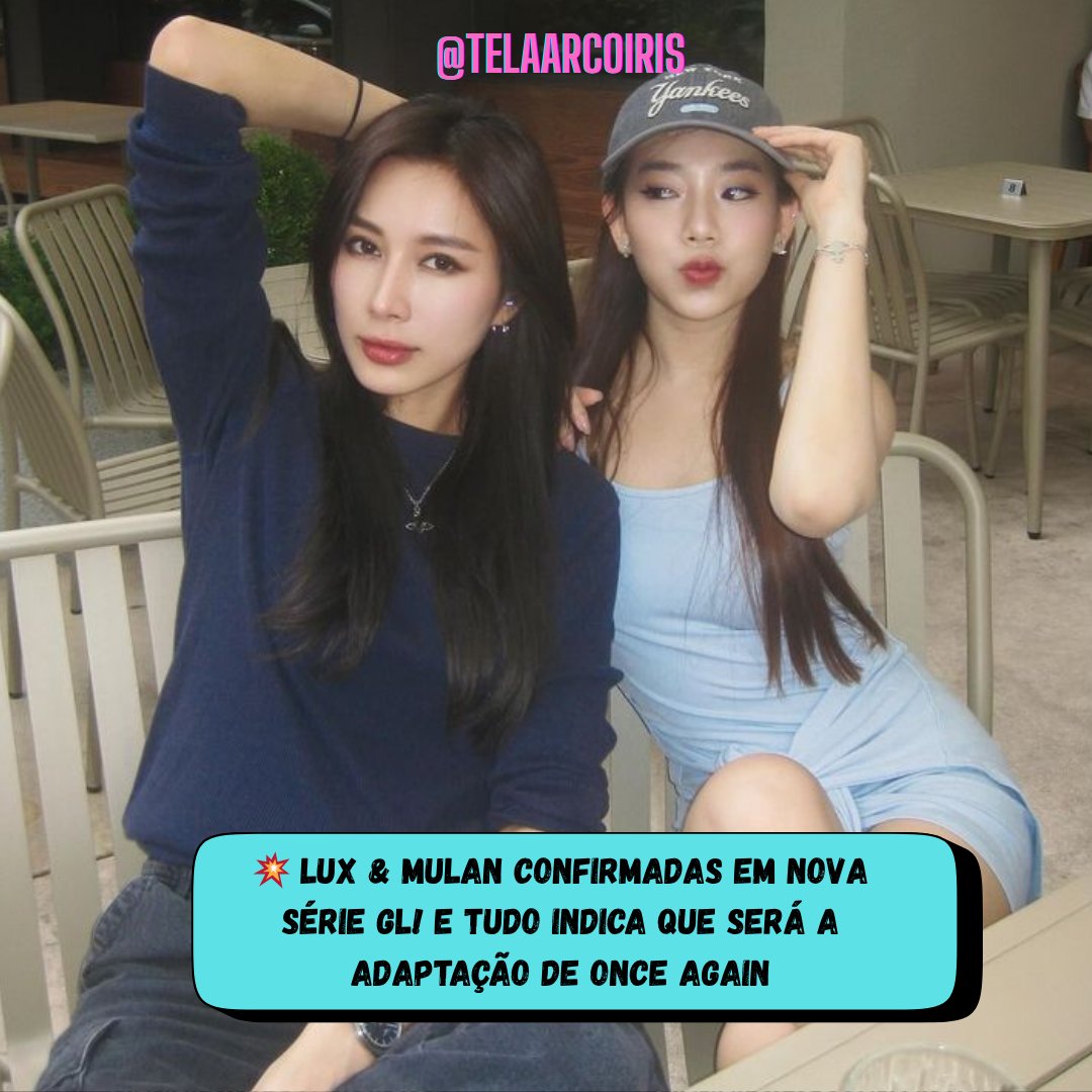 Telaarcoiris's tweet image. ✨ É real! Lux (@Luxsulaxx) &amp;amp; Mulan vão estrelar juntas uma nova série #GirlsLove 

Tudo indica que será a adaptação de Once Again, romance de April Lily cheio de dor, amor e segredos.

Vem aí emoção pura! 👀
#LuxMulan #OnceAgainGL #GLSeries #ThaiGL #WLW #SapphicDrama