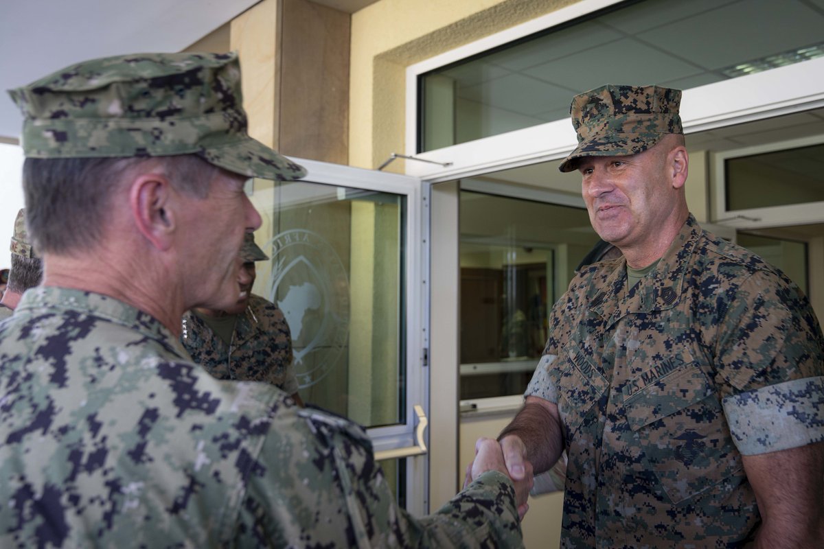 thejointstaff's tweet image. The dedicated servicemembers at @USAfricaCommand advance U.S. interests by strengthening the defense capabilities of African nations through military training, exercises, and assistance. General Dan Caine joined them in person today to recognize the importance of this mission.
