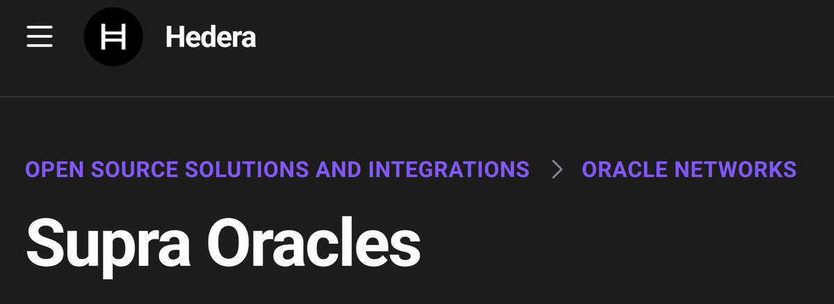 ben_314159's tweet image. 🚀 Did you know @hedera leverages Supra Oracles by @SUPRA_Labs? 🌐

&quot;The Supra x Hedera integration aims to bring speed, security, and accuracy to real-time data feeds, enhancing the functionality and reliability of dApps on the Hedera network.&quot; 💪

#Hedera #SupraOracles…