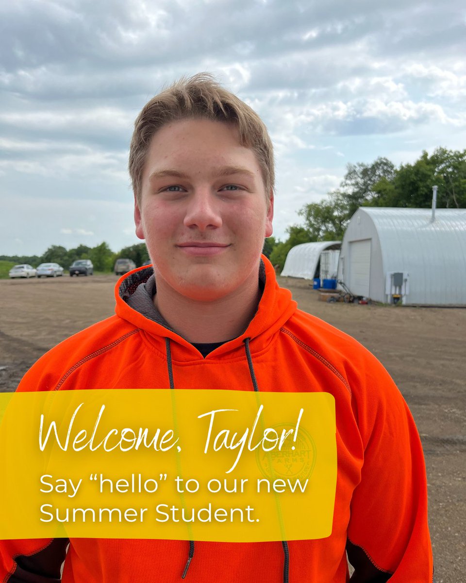 Welcome to Taylor Sudak, our newest Seasonal Farm Production Operator - Summer Student! Taylor is currently attending Langenburg Central School, finishing Grade 11 and plays football with Esterhazy Warriors and Melville Vipers. #AmazingPeople #CdnAg #MeetTheTeam #GrowingOurFuture