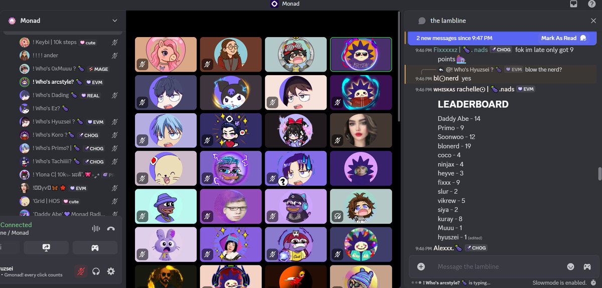 thanks for the monad eco event <a href="/AlexxxNAD/">ALEX ⨀</a> <a href="/rachellelunaaa/">rachelleee</a> 

i enjoyed it even though i only got one point ( skill issue )

<a href="/monad_xyz/">Monad ⨀</a>