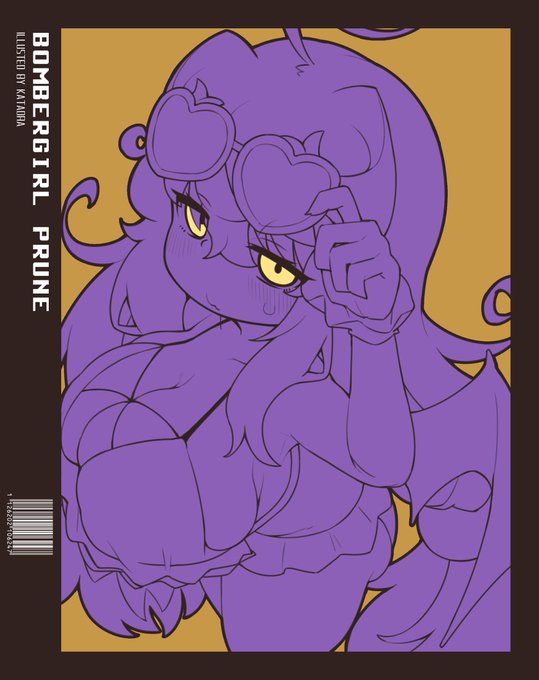 キーケース用に描いたステッカー風るん 