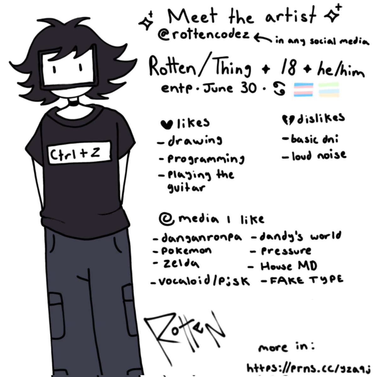 rottencodez's tweet image. since 2day is my bday I did one :]

#MeetTheArtist