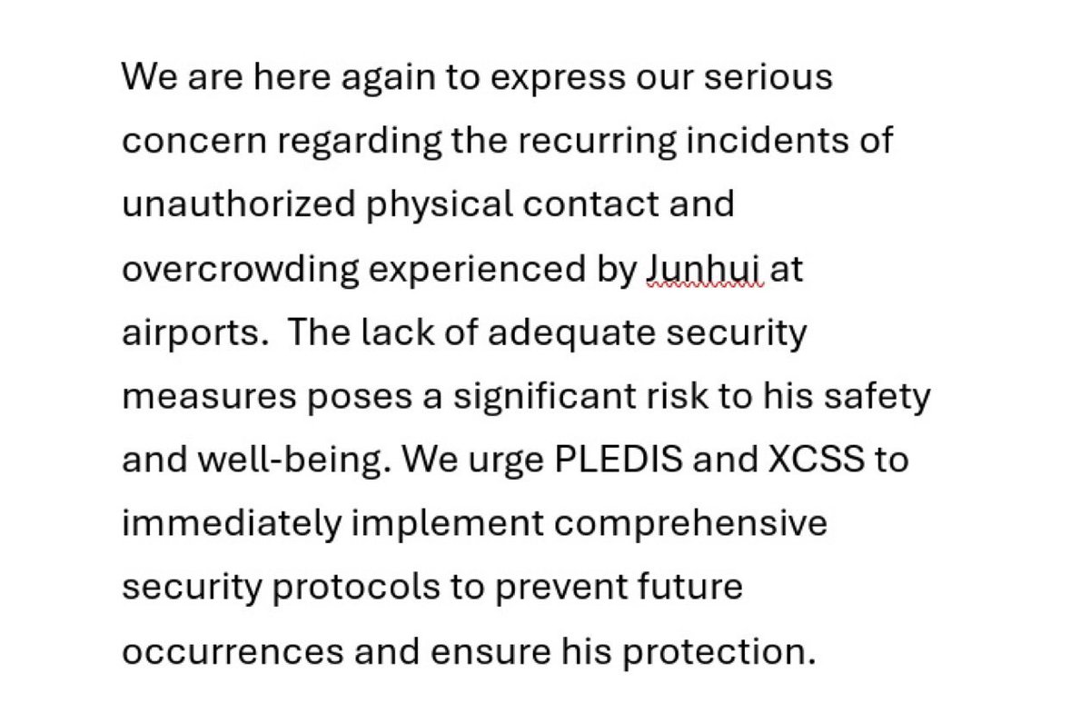jeonghanprotect's tweet image. Not a Jeonghan report tweet but please drop tags for Junhui.
PLEDIS XCSS PROTECT JUNHUI
#JunhuiNeedsProtection
#DemandBetterSecurity
@pledis_17 @pledis17_STAFF