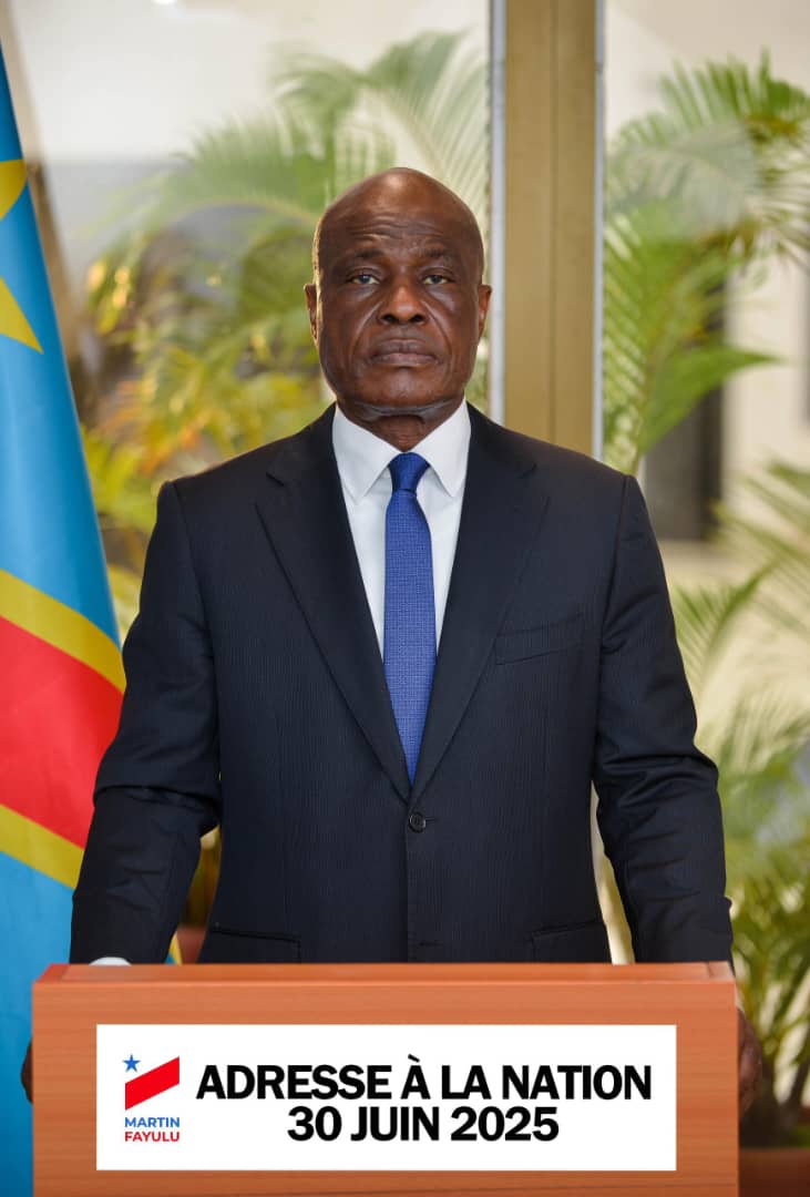 Kanzenga Johnny (@johnnykanzenga) on Twitter photo Adresse à la nation à l'occasion du 30 juin 2025:
Nous sommes comptables de l'unité perdue,de la misère grandissante et l'absence d'espoir mais il n'est pas trop tard. <a href="/MartinFayulu/">Martin Fayulu</a> Adresse à la nation à l'occasion du 30 juin 2025:
Nous sommes comptables de l'unité perdue,de la misère grandissante et l'absence d'espoir mais il n'est pas trop tard. <a href="/MartinFayulu/">Martin Fayulu</a>