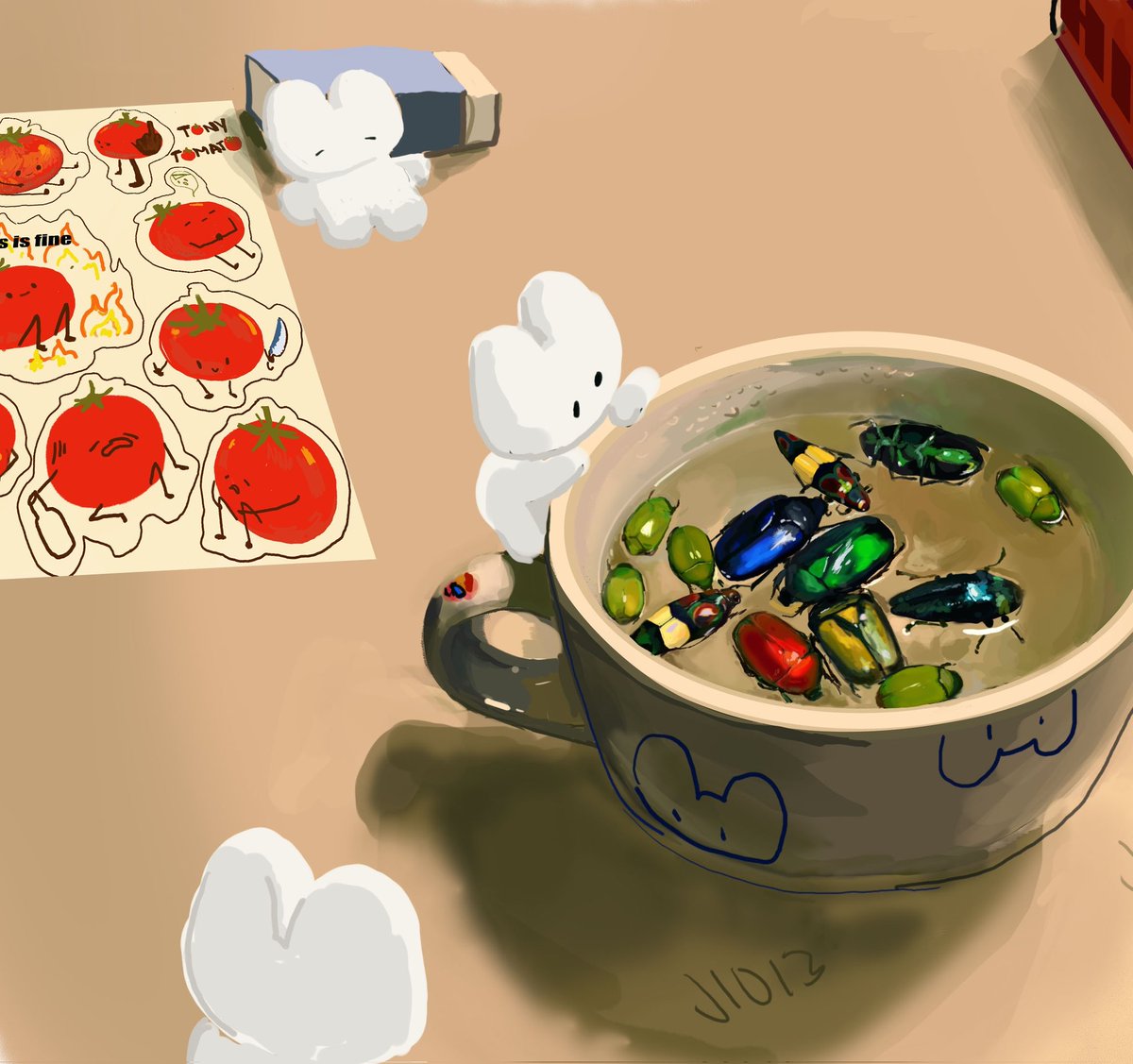 art_jumin's tweet image. Fun bun

#digitalart
#illustration