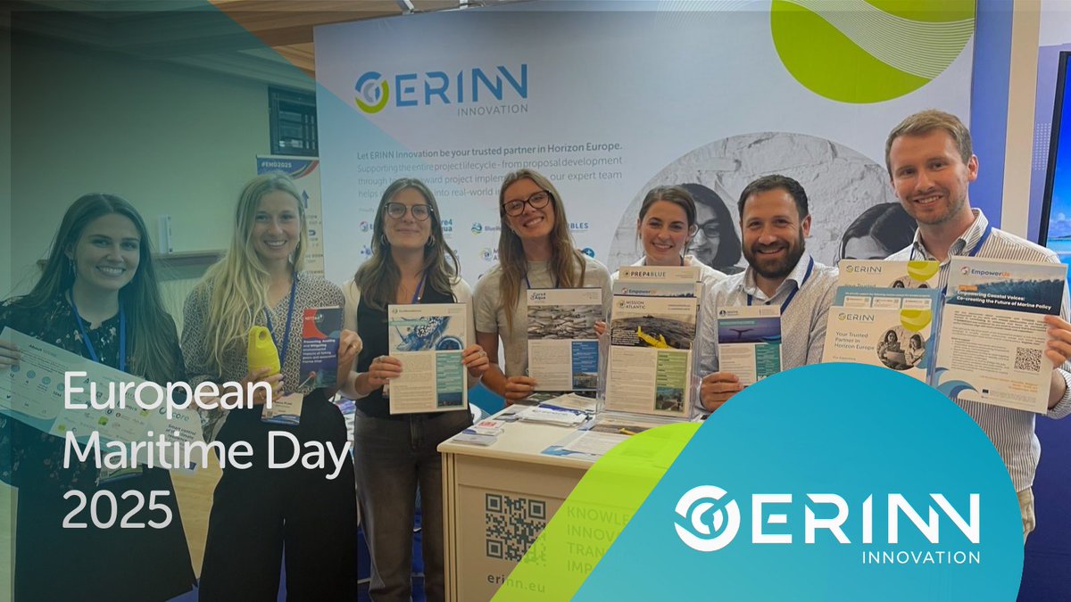 In May, the #erinninnovation team attended European Maritime Day 2025 in Cork; an annual flagship event that gathers leaders, researchers, policymakers, and innovators across Europe’s blue economy. Read our blog for our insights from the event: erinn.eu/supporting-oce…
#EMD2025