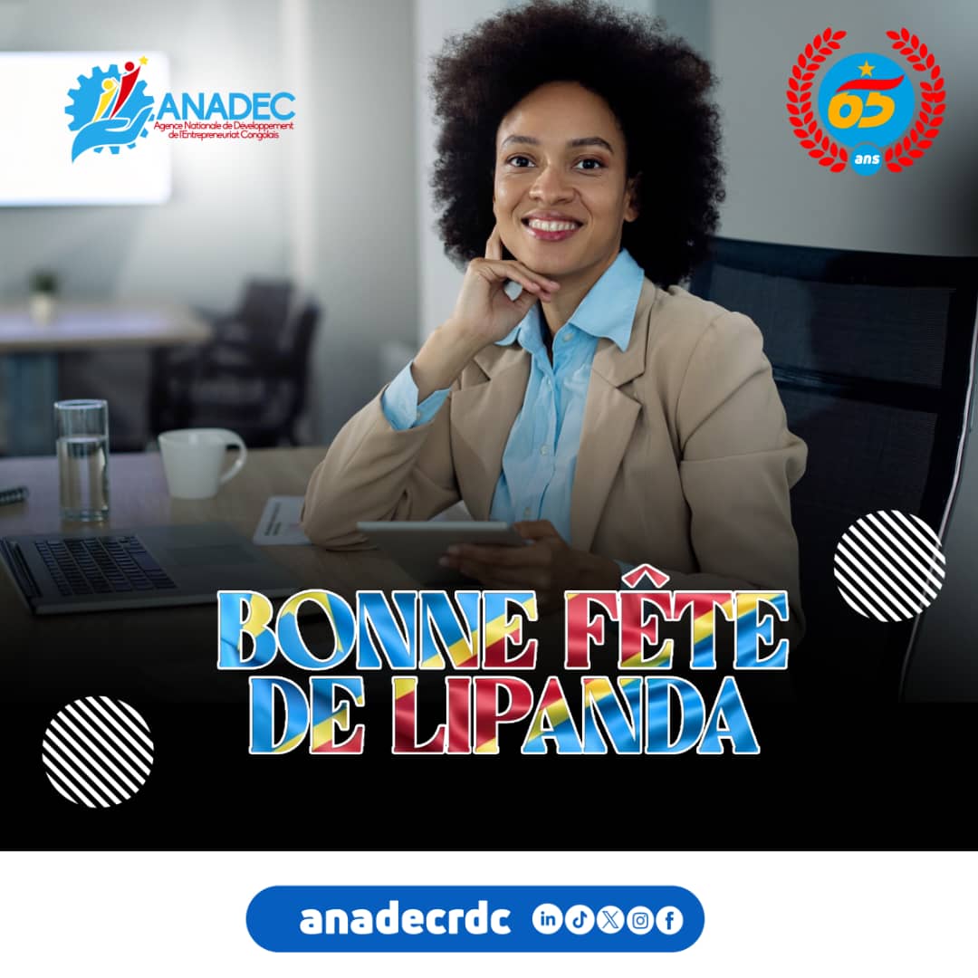 Promotion de l'entrepreneuriat national à travers l'Information et la Formation théorique et pratique, en vue de favoriser l'émergence d'une classe moyenne congolaise.<a href="/Presidence_RDC/">Présidence RDC 🇨🇩</a> <a href="/MinIndPME2/">MINISTÈRE DE L’INDUSTRIE</a> <a href="/LouisWKabamba/">Louis Watum Kabamba</a> <a href="/FogecRdc/">FOGEC RDC</a> <a href="/ArspRdc/">ARSP - RDC</a> <a href="/aprocmrdc/">APROCM RDC</a> <a href="/AnapexRdc/">Anapex RDC</a> <a href="/investindrc/">InvestinDRC</a>
