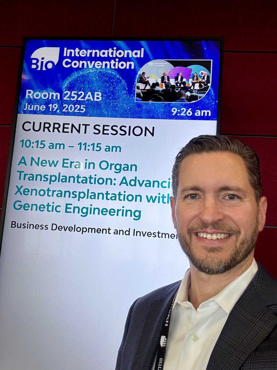 Eledon_Pharma's tweet image. As part of an expert panel at #BIO2025, $ELDN CEO @dalexgros joined leaders from the scientific and medical communities to review key developments across #xenotransplantation and #immunosuppression that are shaping solutions to help address the organ shortage crisis. @IamBiotech