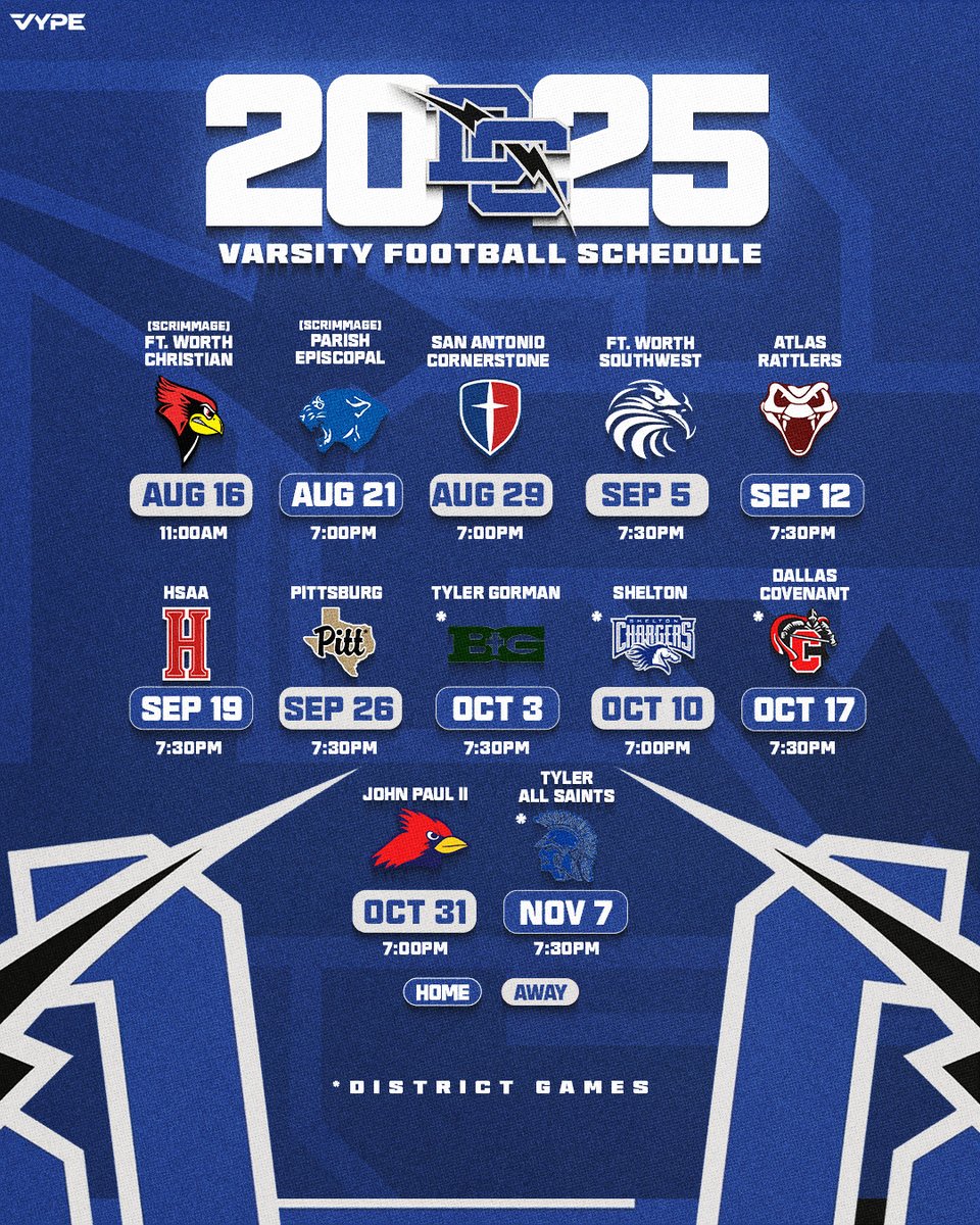 Dallas Christian (@dcschargers) on Twitter photo We are getting excited for another year of Dallas Christian football! It just doesn't get better than Wheeler Field on a Friday night.
#4xdefendingstatechamps
#12xstatechamps
<a href="/SportsDayHS/">SportsDayHS</a>
<a href="/TXPrivateFBGuy/">Texas Private School Football</a>
<a href="/ROCOgameday/">TXHS Sports Media LLC</a>
<a href="/TXPSMedia/">Texas Private School Media</a> We are getting excited for another year of Dallas Christian football! It just doesn't get better than Wheeler Field on a Friday night.
#4xdefendingstatechamps
#12xstatechamps
<a href="/SportsDayHS/">SportsDayHS</a>
<a href="/TXPrivateFBGuy/">Texas Private School Football</a>
<a href="/ROCOgameday/">TXHS Sports Media LLC</a>
<a href="/TXPSMedia/">Texas Private School Media</a>