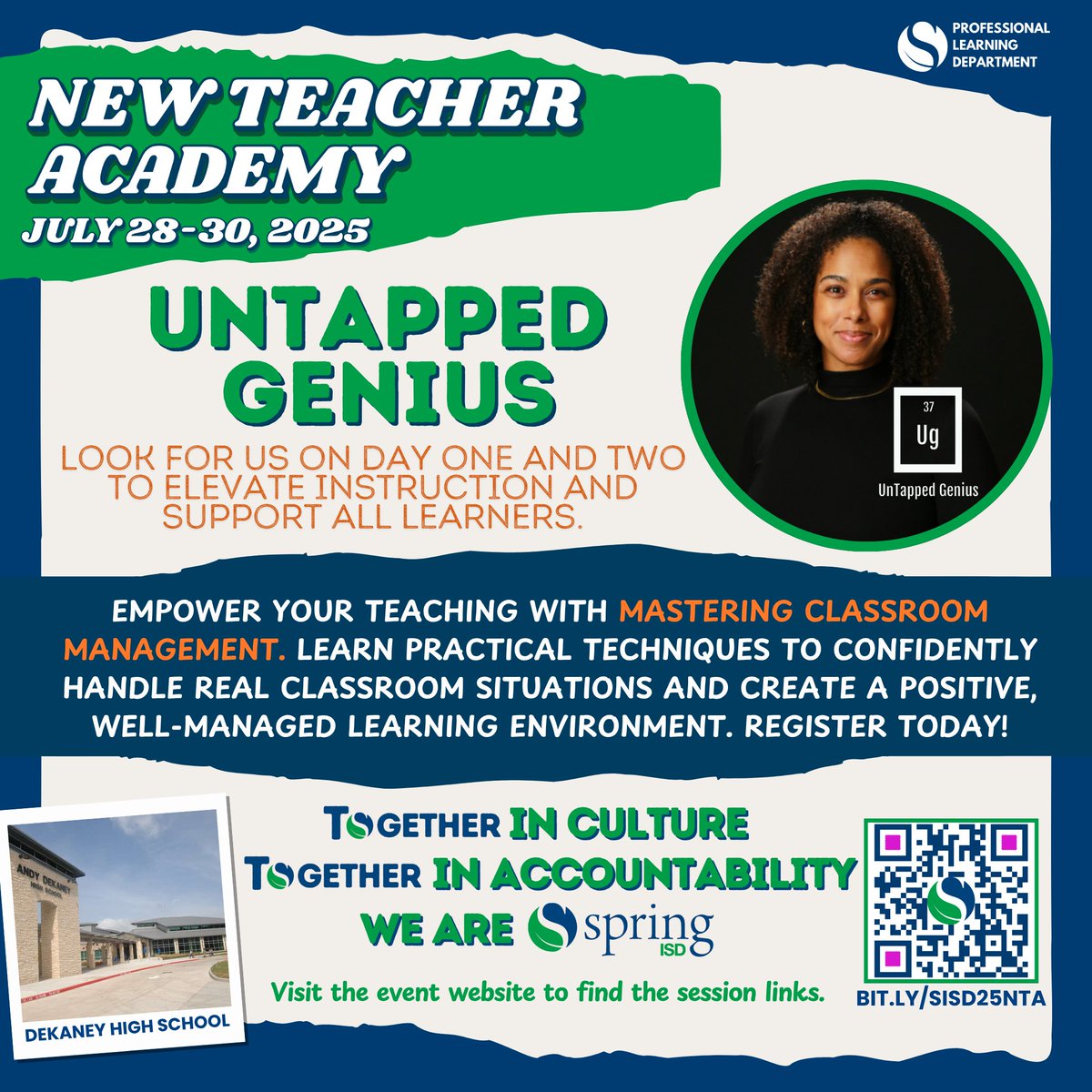 Spring ISD Professional Learning Department (@sisd_theforce) on Twitter photo 💪 Empower your teaching with MASTERING CLASSROOM MANAGEMENT! Gain practical techniques to confidently handle real classroom situations & create a positive, well-managed learning environment. REGISTER TODAY! @NTA2025 #SpringISD <a href="/moniqueslewis/">Monique Lewis, Ed.D</a> <a href="/SISD_CoA/">K. Cuellar</a> <a href="/LaTracyHarris/">LaTracy Harris, Ed.D</a> 💪 Empower your teaching with MASTERING CLASSROOM MANAGEMENT! Gain practical techniques to confidently handle real classroom situations & create a positive, well-managed learning environment. REGISTER TODAY! @NTA2025 #SpringISD <a href="/moniqueslewis/">Monique Lewis, Ed.D</a> <a href="/SISD_CoA/">K. Cuellar</a> <a href="/LaTracyHarris/">LaTracy Harris, Ed.D</a>