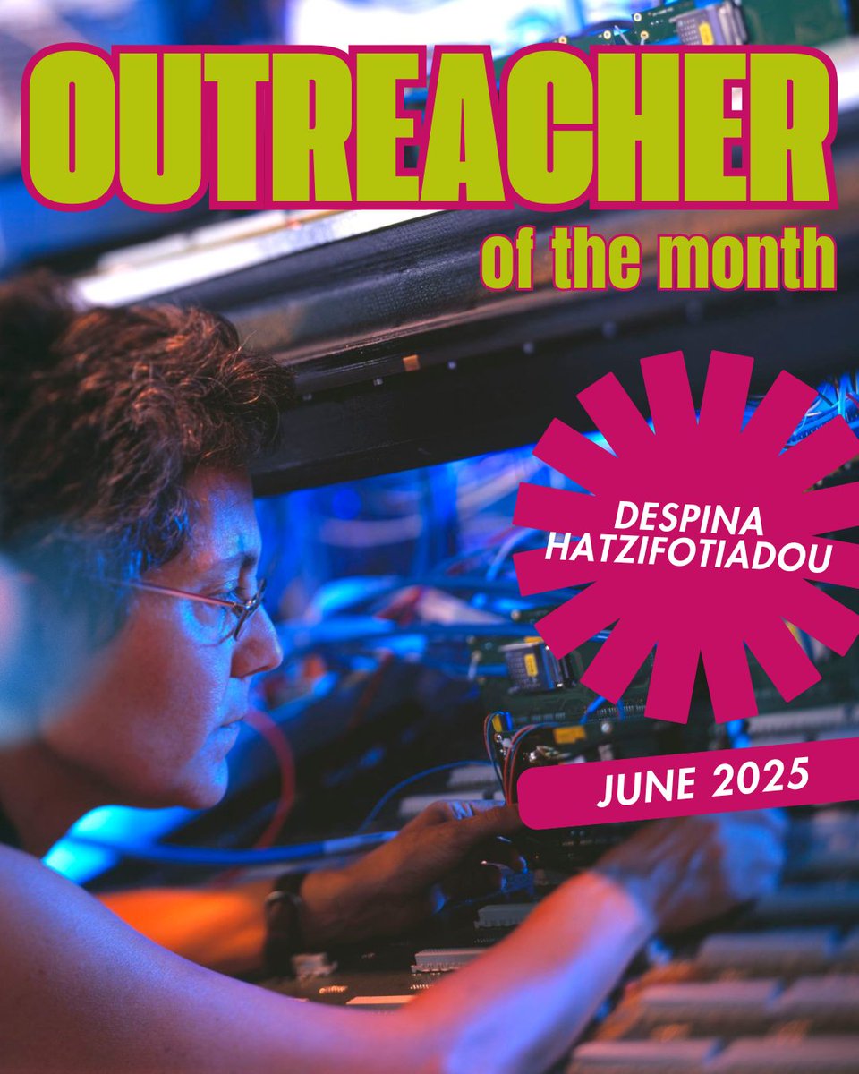 🌟 Outreacher of the Month: Despina Hatzifotiadou, #IPPOG representative for the ALICE experiment
From leading the #IMC to inspiring students across the globe, Despina’s dedication to sharing the beauty of #particlephysics is nothing short of remarkable
👉ippog.org/news/outreache…