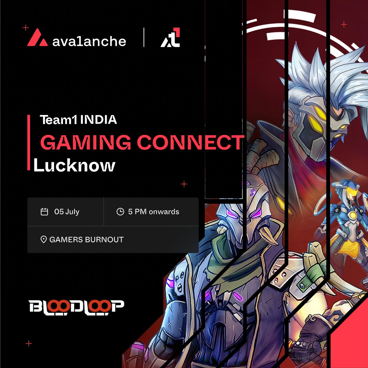 Gm, everyone!

We're excited to be back with another Gaming Night in Lucknow! 🎮

This time, we're diving into BloodLoop, a brand-new third-person 5v5 hero shooter game just launched on <a href="/avax/">Avalanche🔺</a> .

RSVP now: lu.ma/ll4ywmvw

<a href="/AvaxTeam1/">Avalanche Team1</a>