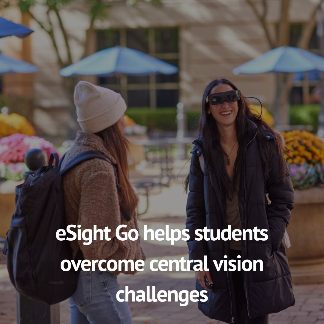 eSight Go is helping transform education for students with central vision loss by boosting engagement, independence, and confidence in the classroom and beyond. Read here: eschoolnews.com/profiles-in-in… 

#eSight #eSightGo #LowVision #MacularDegeneration #AssistiveTechnology