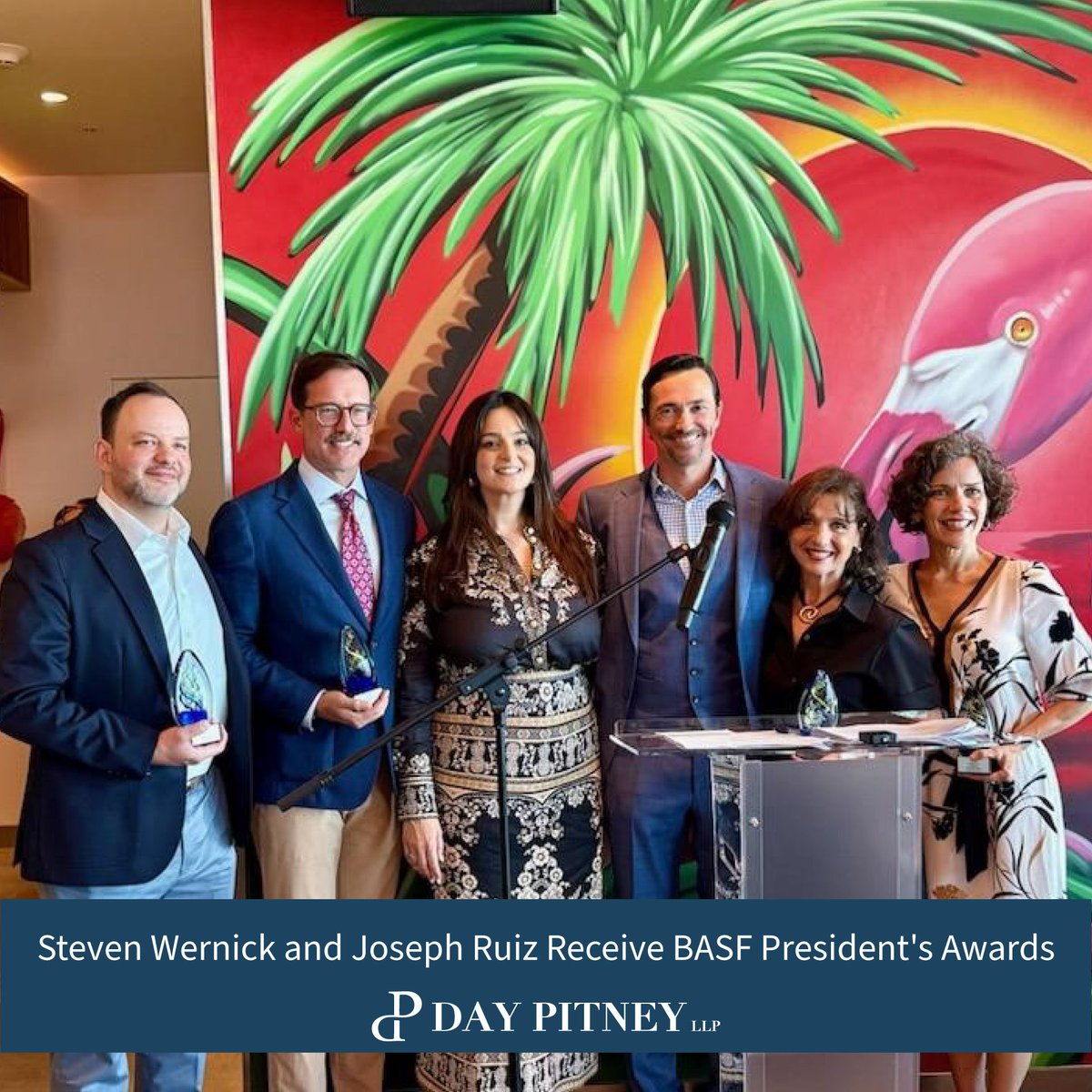 Please join us in congratulating Steven Wernick &amp; Joseph A. Ruiz, recipients of Builders Association of South Florida’s President’s Awards for advancing regulatory reform. Methodology here: hubs.ly/Q03vbyVT0.