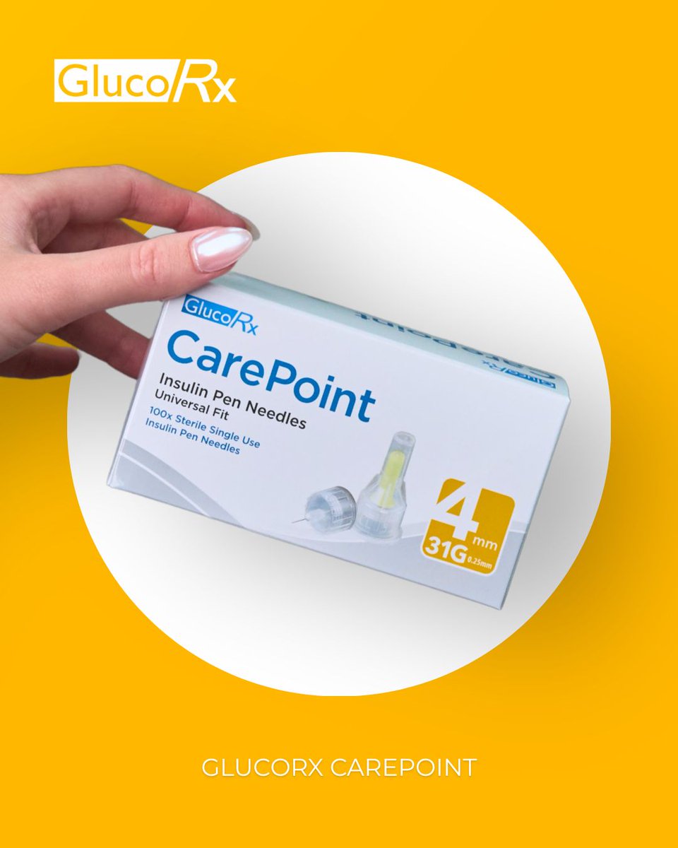 Precision meets comfort with GlucoRx CarePoint pen needles!

Suitable for all insulin and weight loss pens, ensuring a seamless injection every time 💙

Experience the UK's most used pen needle range today 📲 bit.ly/3C9Yvex

#CarePoint #NumberOne #WeightLoss #Type1