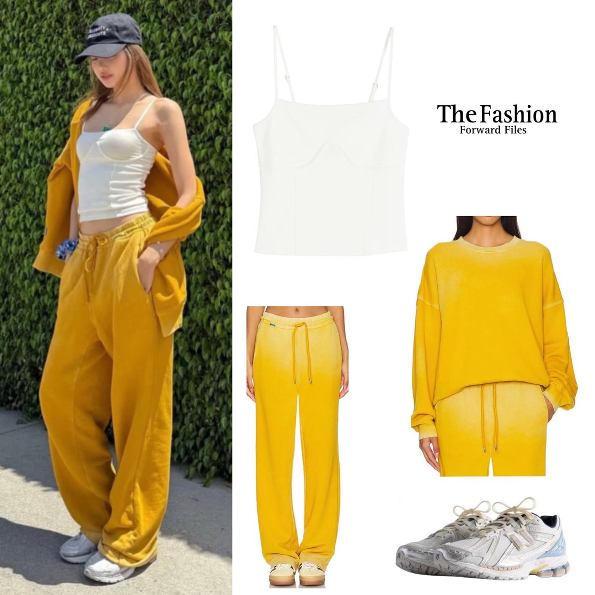 FashFwrdFiles's tweet photo. Lisa wears Kith New Balance sneakers,Cotton Citizen Boston trousers,cotton citizen crew neck,H&amp;M corset style strappy top 
-
#hanm #kith #cottoncitizen #lisa #blackpink #lisablackpink #blackpinklisa https://t.co/0rJRxvlVYl