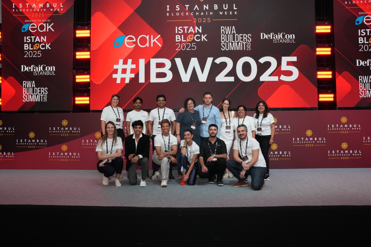 Team EAK at <a href="/IstanbulBlockWk/">Istanbul Blockchain Week</a> 

Behind every unforgettable event is an unstoppable team.

Grateful for the passion, hustle, and heart this crew brought to #IBW2025 💥