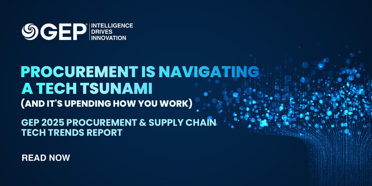 Total orchestration connects intake, sourcing, contracting, and payment into one smooth process.

GEP’s 2025 Procurement &amp; Supply Chain Tech Trends Report shows how to make it happen.

📘Read the report here: [go.sig.org/gep-spotlight-…]

<a href="/GEP_Worldwide/">GEP ®</a>