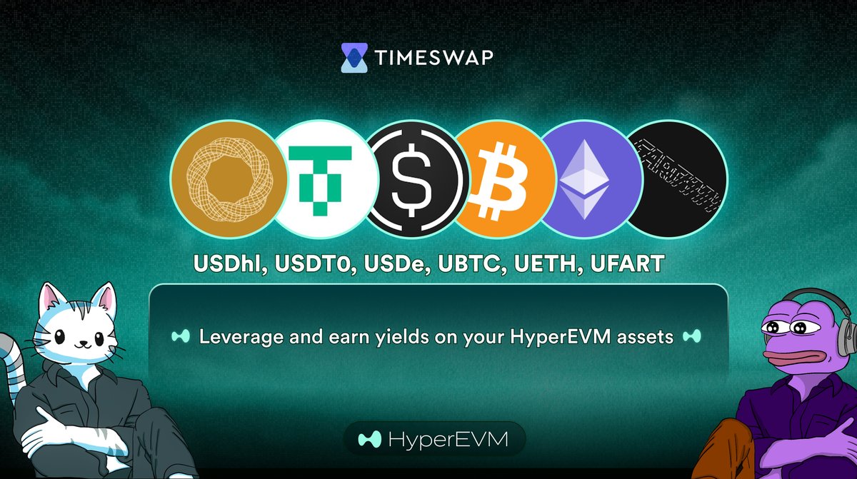 Gm HyperEVM enjoyooors 💚

Dive into the new Timeswap pools—offering fixed yields and liquidation-free leverage on a feast of HyperEVM assets.

Hyperliquid 👇