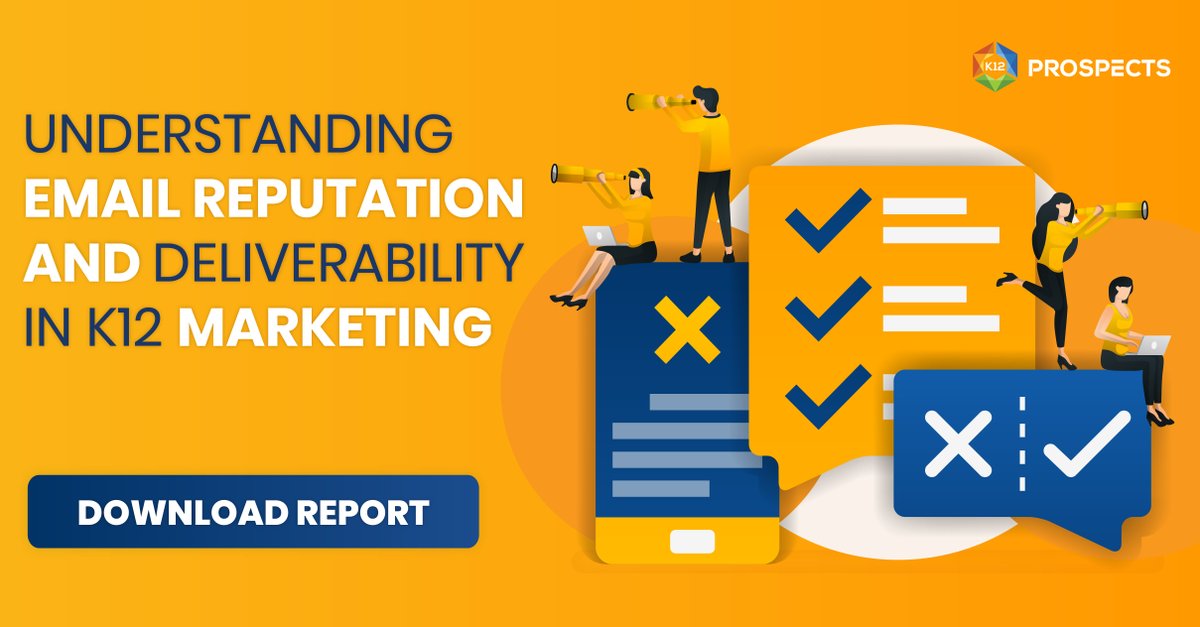 K12Prospects's tweet image. Are your emails going unread? They might not be deliverable. Read this guide to discover the best strategies for reaching your K12 leaders’ inboxes every time. bit.ly/2HHkTzY #satchat #edtechchat #lrnchat #blendchat