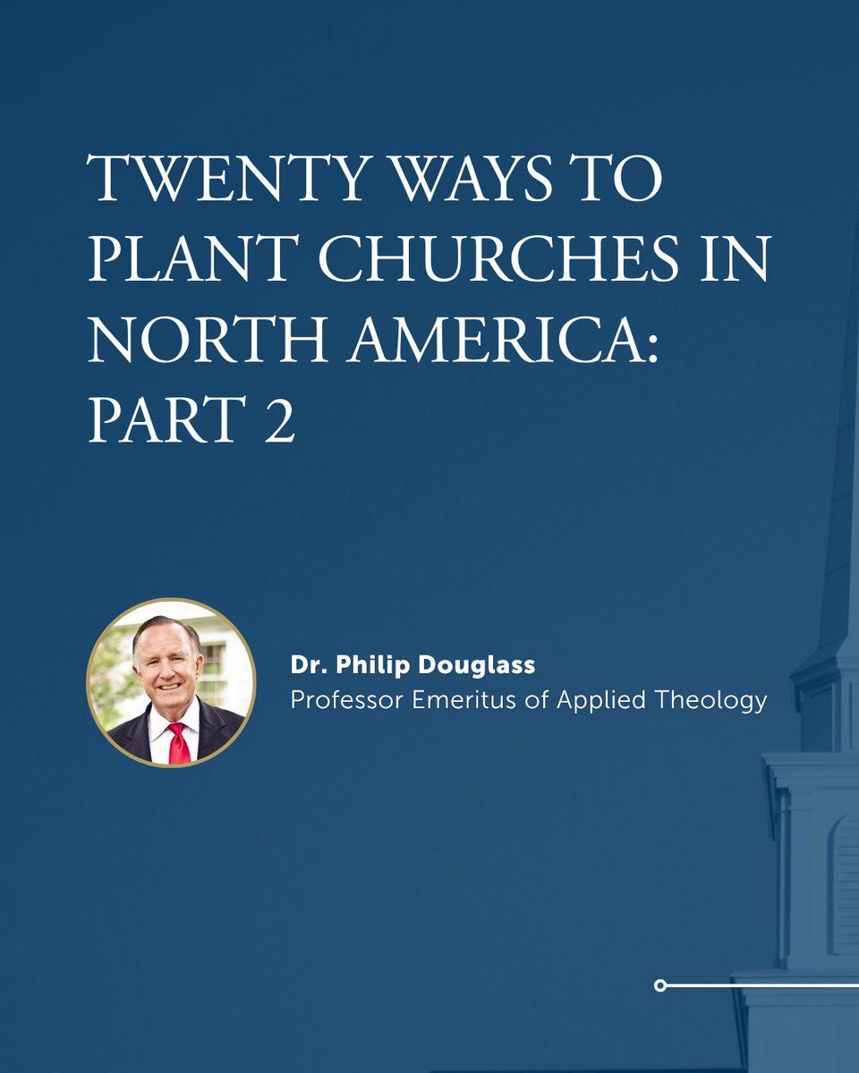 CovSeminary's tweet image. Last month, Dr. Phil Douglass began an overview of 20 models for church planting based on his own extensive experience. In part 2, he presents several more church planting models to inspire and encourage church planting in the PCA and beyond.
🔗: covenantseminary.edu/theology/twent…