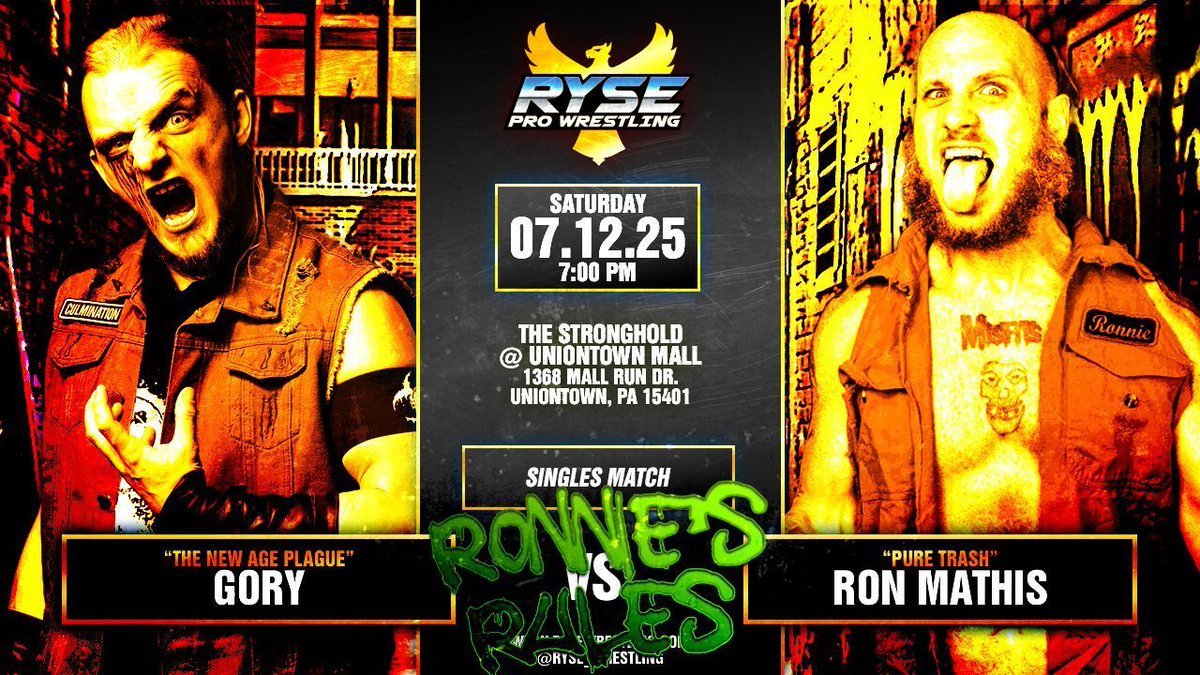 RONNIE'S RULES RETURNS!!

🎟️ FULL LINEUP AND TICKETS: R rysewrestling.com

#RyseRumble #ProWrestling #RyseWrestling #BigFightFeel #wwe #aew #tna