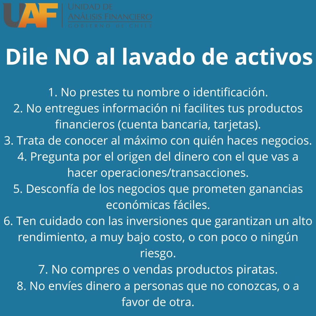 UAF_Chile's tweet image. Conmemoramos el #DiaDeLasRedesSociales con algunos consejos para usarlas con más seguridad y, con ello, prevenir el #lavadodeactivos.