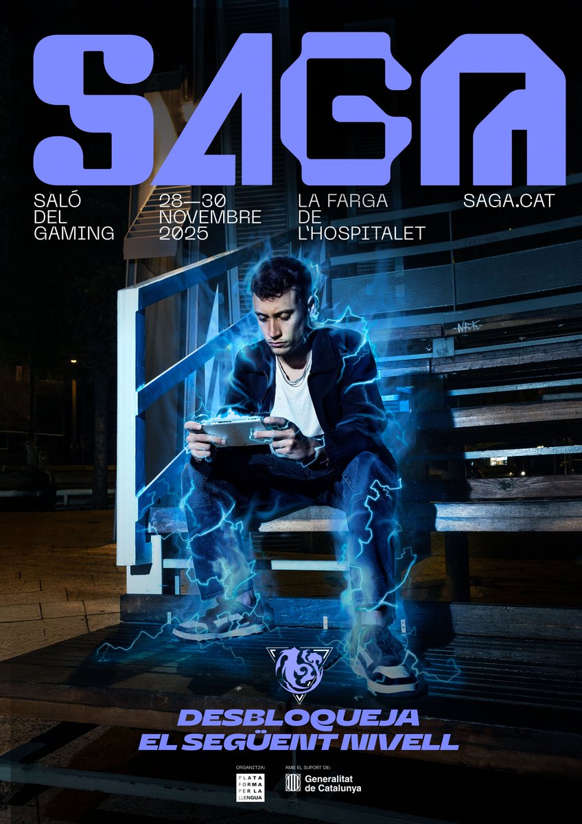 PrCeTrencada's tweet image. 🟤 Els dies 28, 29 i 30 de novembre d'aquest 2025 torna el @SagaSaloGaming, l'esdeveniment de #videojocs en #català per antonomàsia, prometent grans i emocionants novetats. Recordeu que a la seva pàgina oficial hi teniu tota la informació necessària! 👉 saga.cat