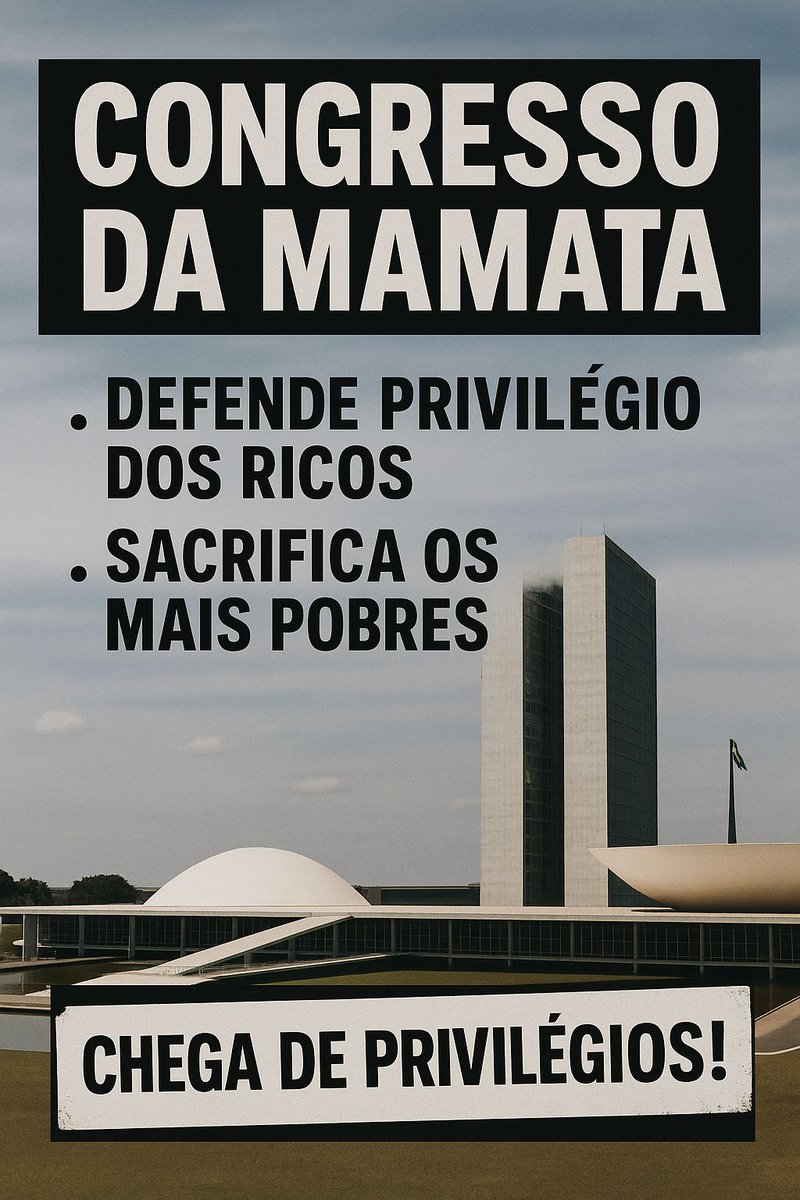 KriskaCarvalho's tweet photo. O Congresso tirou R$ 10 bilhões que seriam usados em programas sociais. Tudo para manter o lucro dos bancos e dos super-ricos intocado. Estão desmontando o orçamento público para proteger privilégios.

CONGRESSO DA MAMATA https://t.co/c84IpdAevy