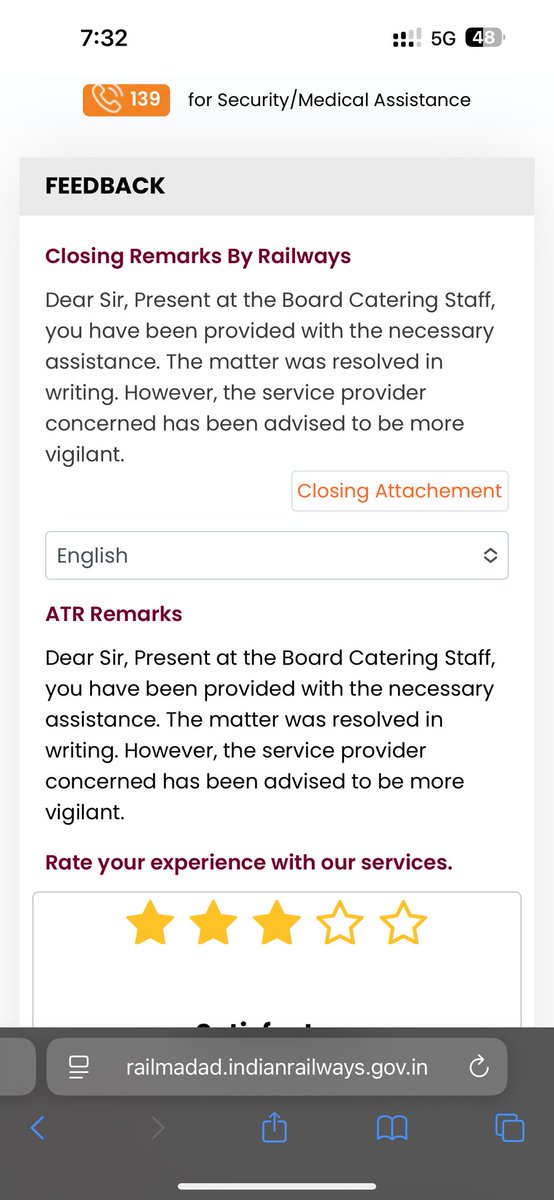 Shaileshch43381's tweet photo. Neither was the bill provided to me nor did anyone come to attend me nor was any help provided to me and my complaint was closed again by IRCTC. This is the poor service of IRCTC.  

@IRCTCofficial https://t.co/dUGBbGhSAd