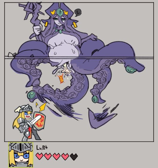 こういう全部の敵が丸呑みに繋がる攻撃してくるゲーム欲しい 果たして女騎士ちゃんはゲイザーを倒して仲間を救えるのか!?