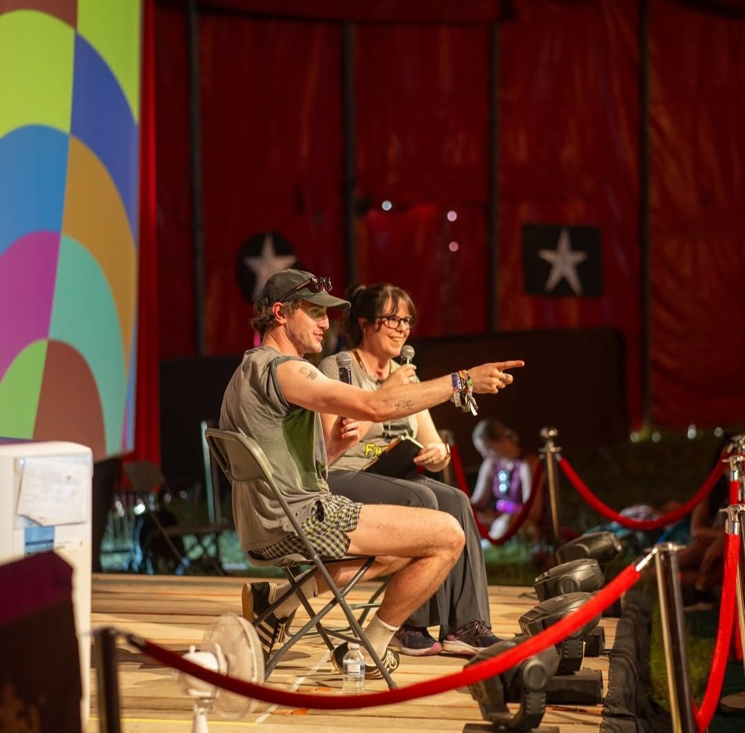 Paul Mescal on Saturday at the 'Aftersun' Q&amp;A at Glastonbury ❤️