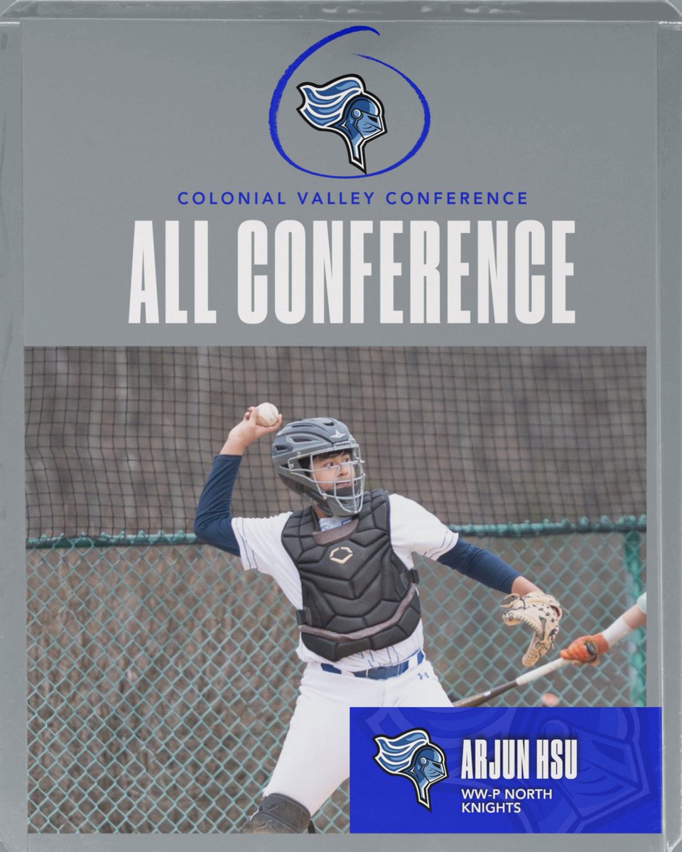 Congratulations to WW-P North baseball player Arjun Hsu for being named honorable mention All Colonial Valley Conference!
#greatdaytobeaknight