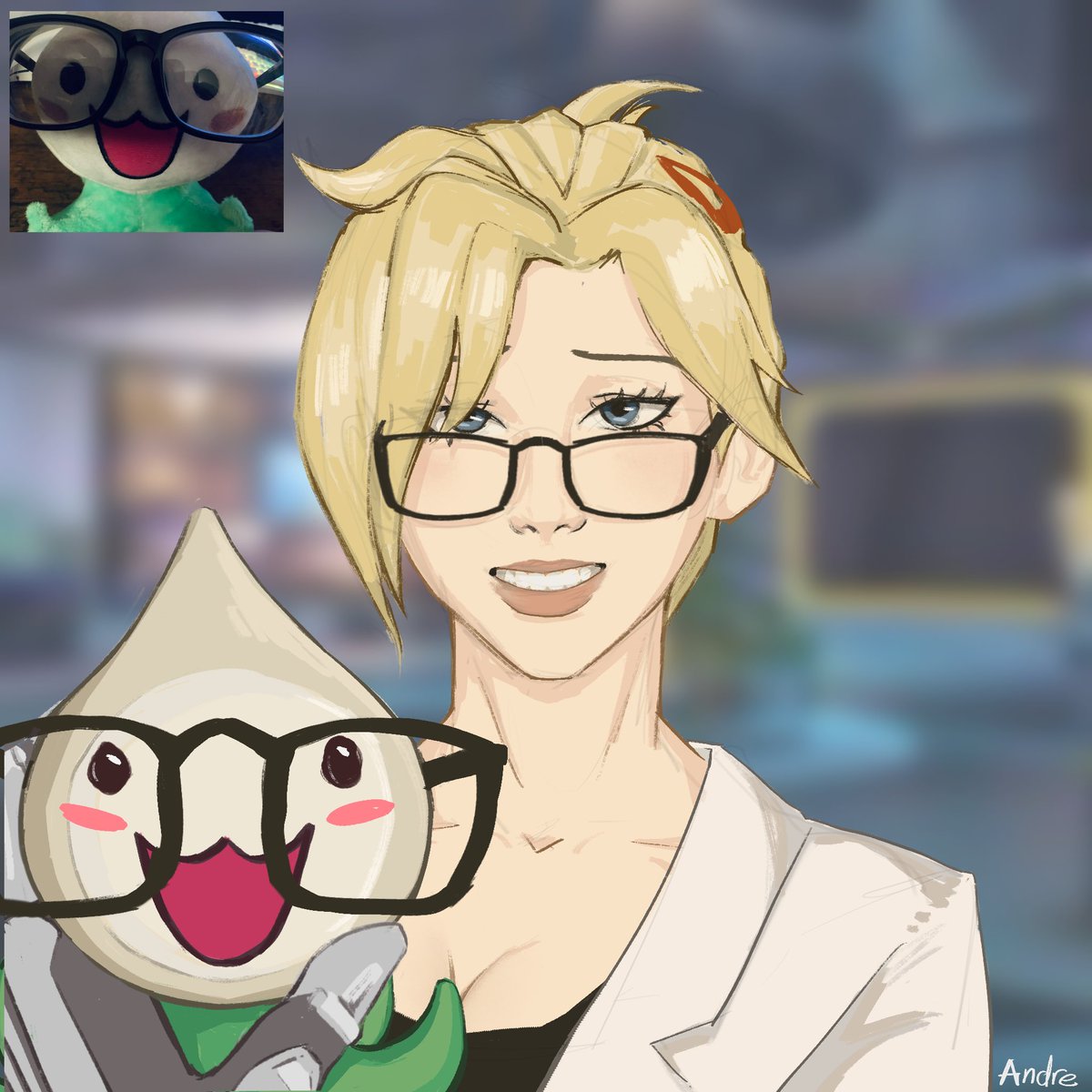 hmmande's tweet image. Genji noticed a resemblance ...

#Overwatch2 #Gency #Overwatchfanart