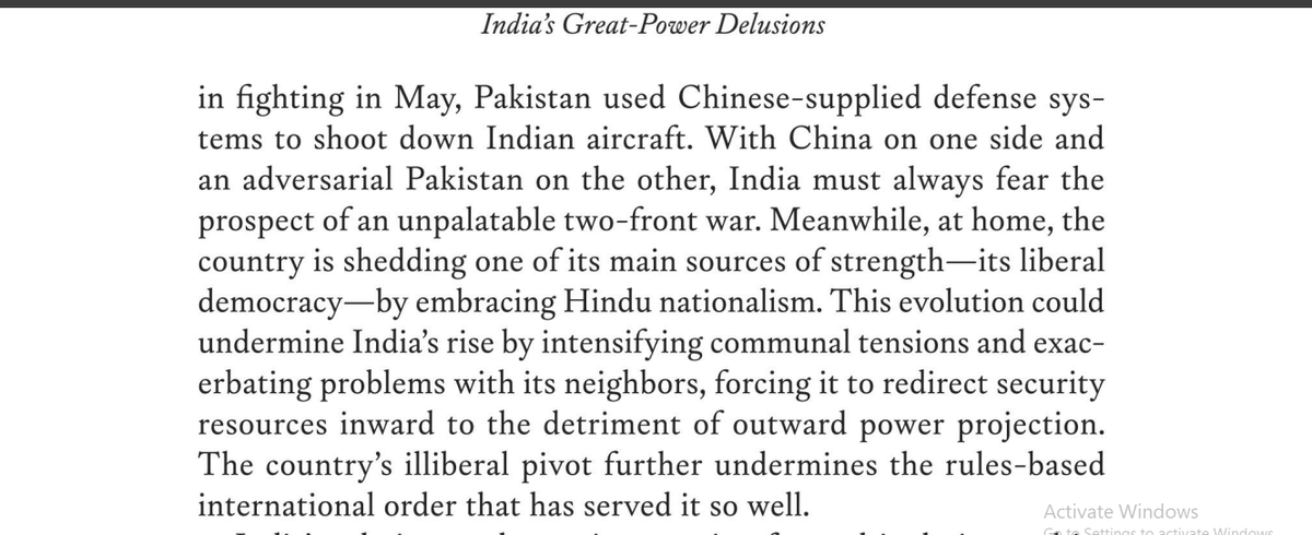 Punit Chandra Mawli (@punitcm) on Twitter photo Someone needed to disabuse India of its Great Power Delusions, and pronto. Thankfully <a href="/AshleyJTellis/">Ashley J. Tellis</a> does the same in the latest issue of <a href="/ForeignAffairs/">Foreign Affairs</a>. Someone needed to disabuse India of its Great Power Delusions, and pronto. Thankfully <a href="/AshleyJTellis/">Ashley J. Tellis</a> does the same in the latest issue of <a href="/ForeignAffairs/">Foreign Affairs</a>.