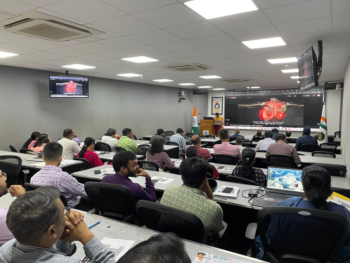 IN_NavalAcademy's tweet image. 🌟 Transforming Teaching at #INA! 🌟

A dynamic 6-day Faculty Development Program by NITTTR, Chennai empowered #INA faculty with advanced skills in educational technology, AI-driven teaching &amp;amp; research, learner-centric methods and outcome-based education.

Highly interactive,…