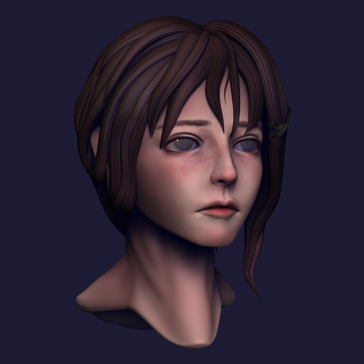 lerooch's tweet photo. my first zbrush sculpt 🥺 still learning, but I’m proud of this little head

#zbrush #3dart #3dmodeling #serialexperimentslain #lainiwakura #stylizedsculpt #digitalart #beginnermodeler https://t.co/5NRYoppNLJ