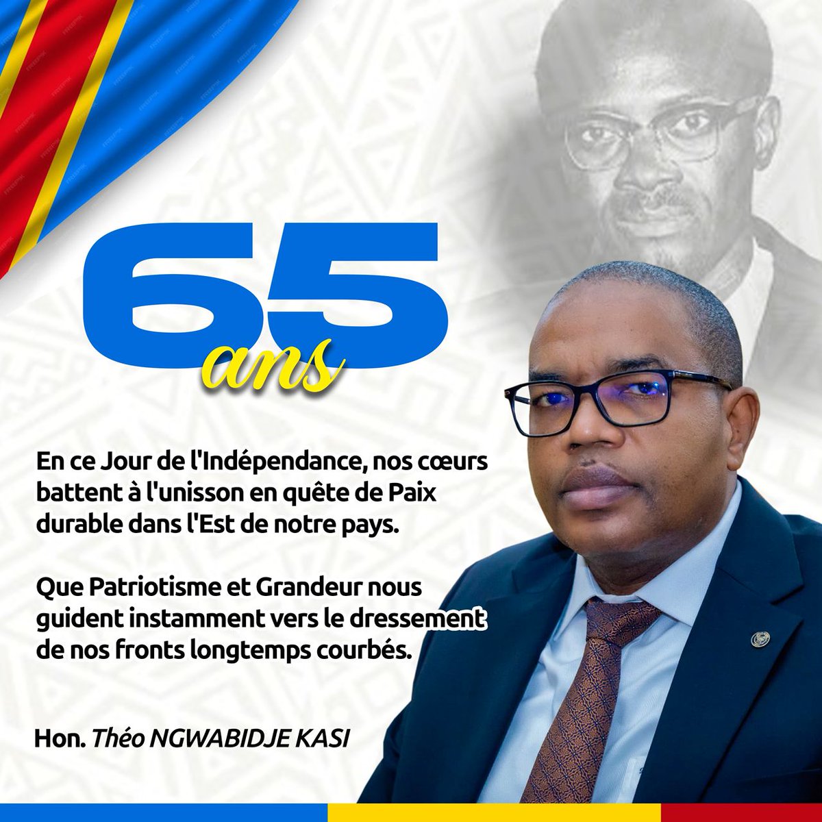TheoKASI's tweet image. Bonne commémoration du 30 Juin 1960🇨🇩.