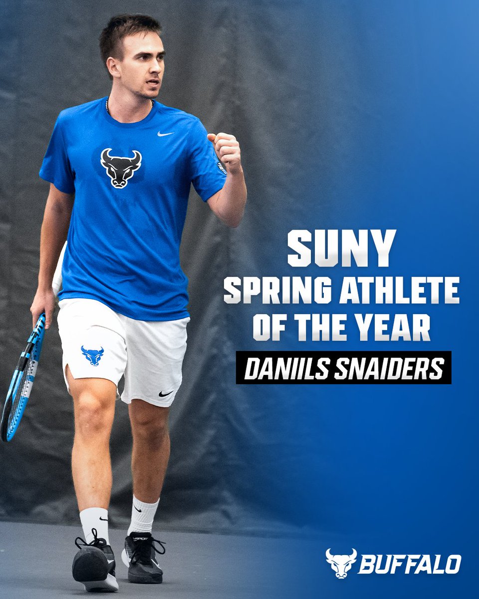Congratulations to Daniils Snaiders on being named SUNY Spring Scholar Athlete of the Year!

🔗 ubbulls.com/news/2025/6/30…

#UBhornsUP