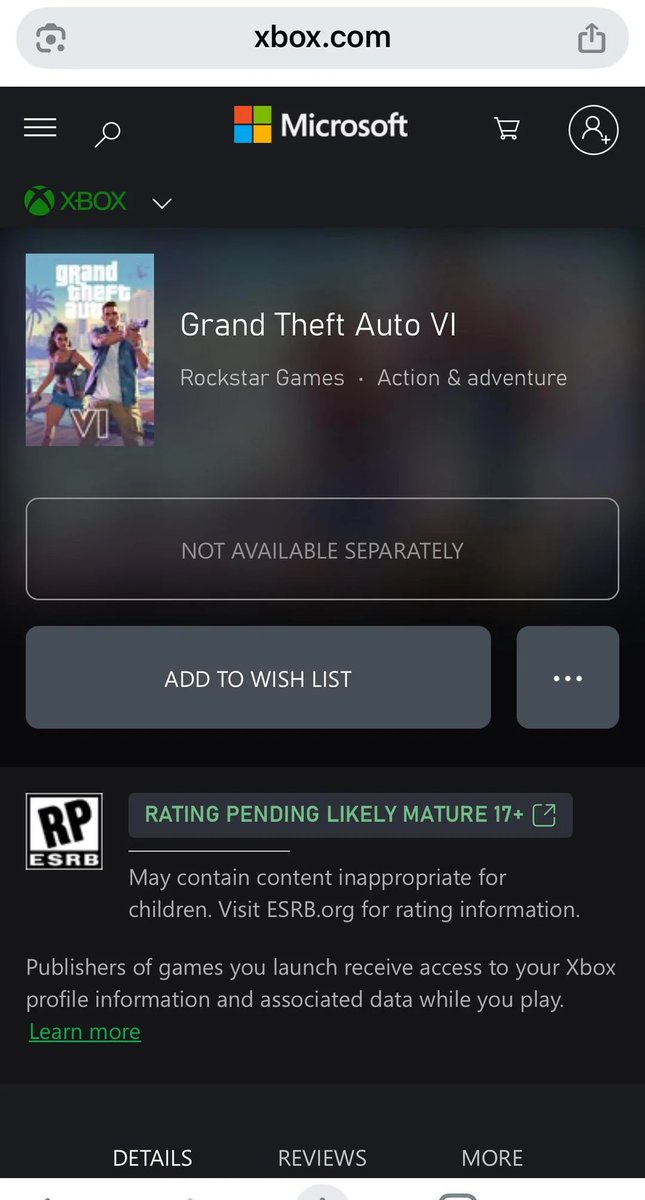 GTA VI now available to wishlist on Xbox Store