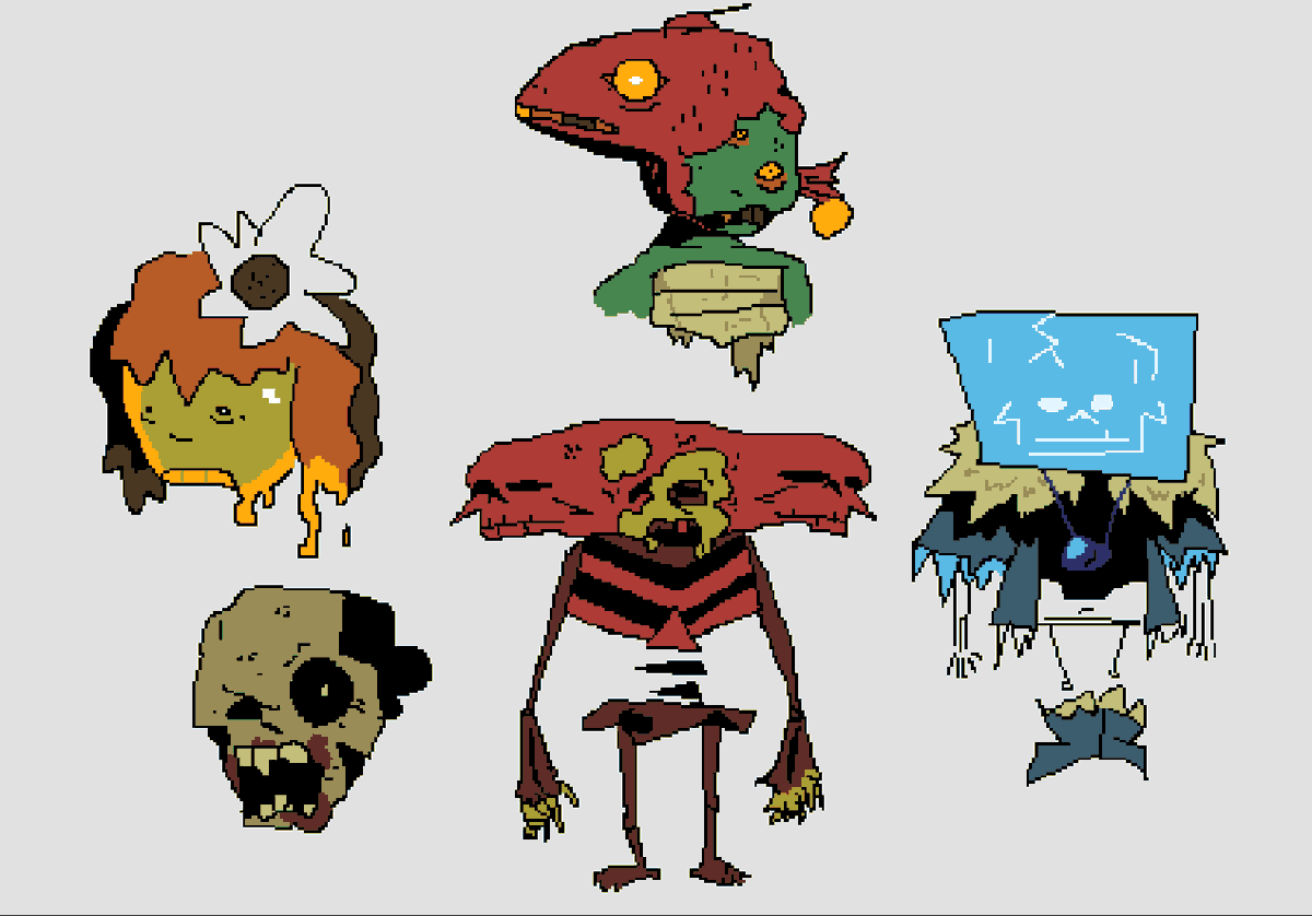 undead mob sketches for some mods im working on 
#minecraft