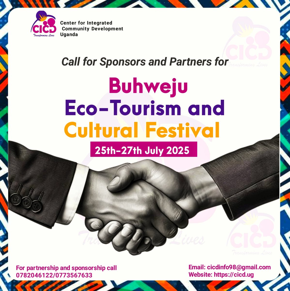 CICD_Uganda's tweet photo. @nkoredrum @therealx420 @pulsematrixtech Event Name: Annual Buhweju Ecotourism and Cultural Festival 3rd edition
Dates: July 25th-27th, 2025
Organizer: Centre for Integrated Community Development (CICD)-Uganda
Focus: Promoting Buhweju's culture and ecotourism
Call to Action: Sponsors and partners.
#ExploreBuhweju https://t.co/oApoa795l2