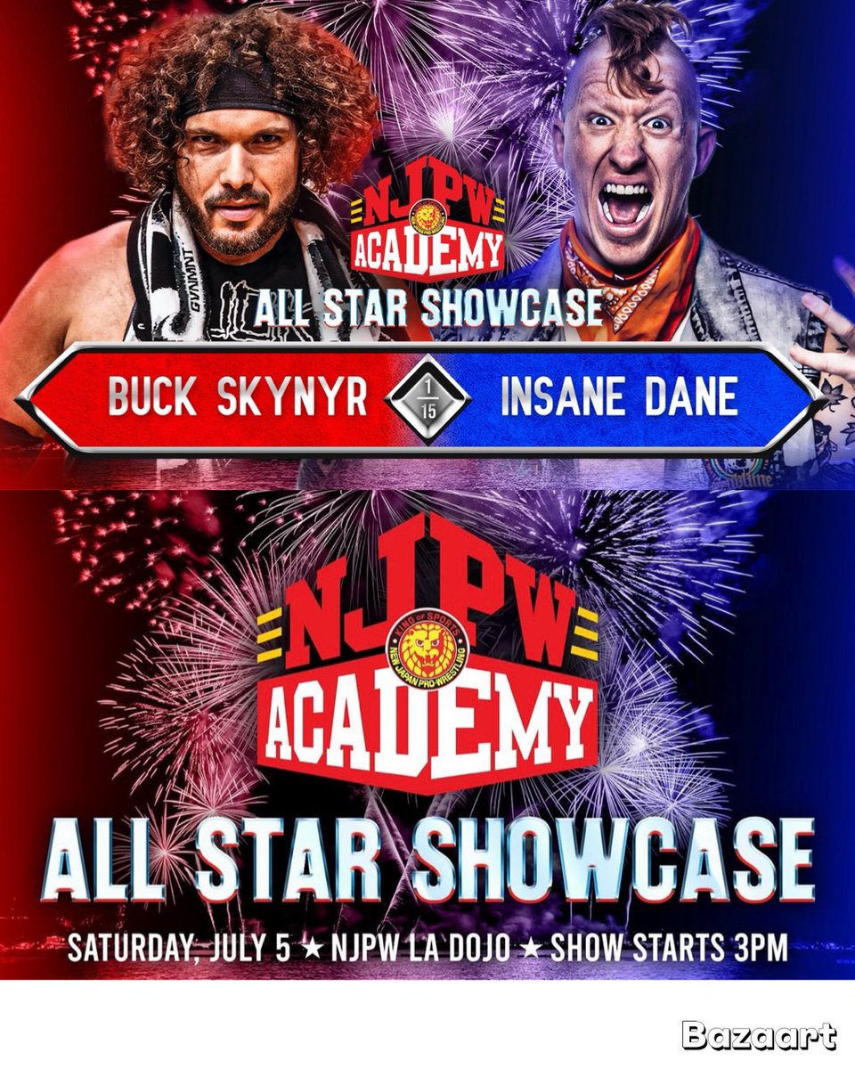 NJPW LA DOJO SATURDAY 8/5 @ 3pm

PULL UP FOR BUCK AND THE REST OF THE NJPW ACADEMY 

SORRY BOUT IT BUT I WILL NOT HOLD BACK ON YOU, I WILL NOT TAKE IT EASY ON YOU, EVERYONE IS ON NOTICE 

#njpwacademy #njpwworld #njpw