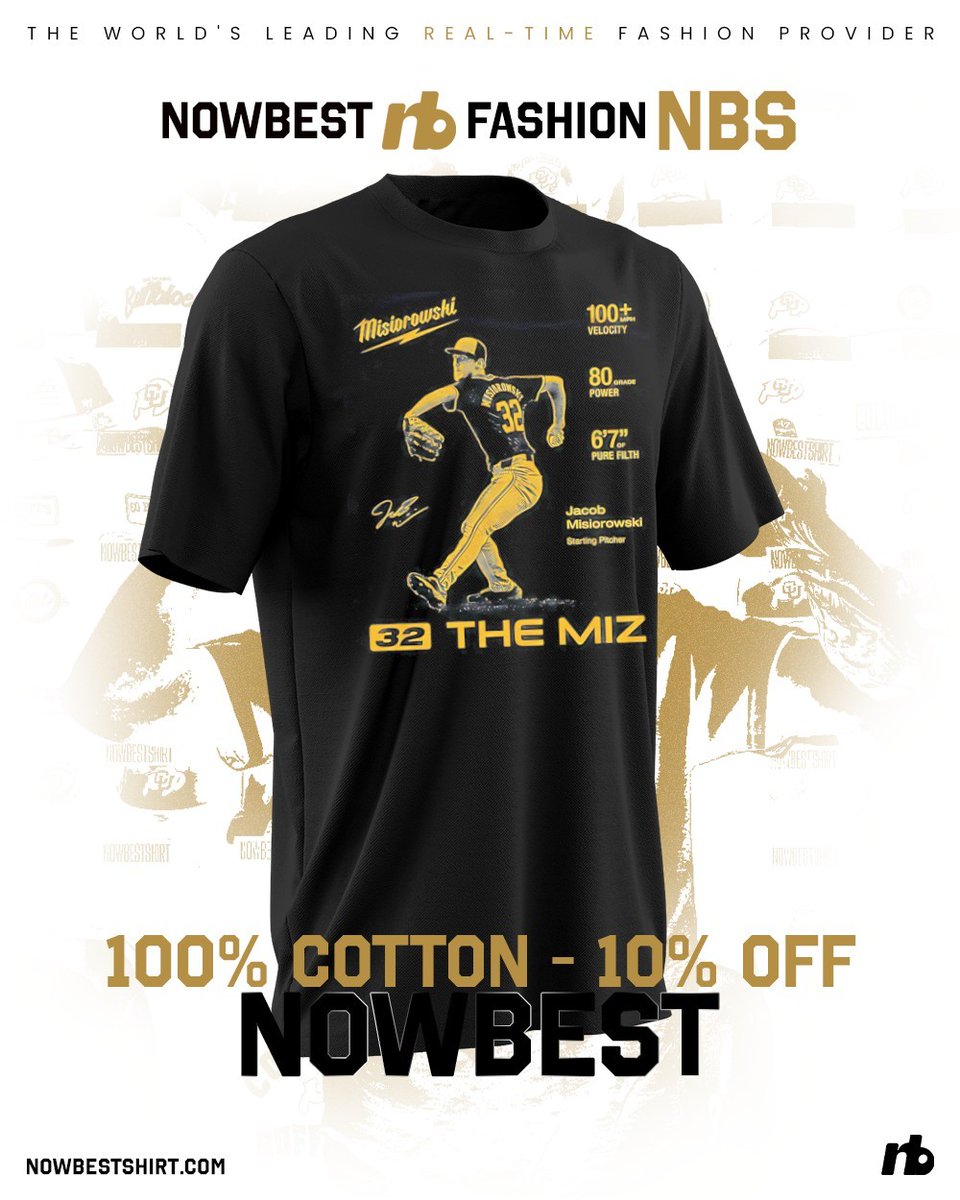 Nowbestclothing's tweet image. Baseball meets swagger with this autographed Jacob Misiorowski tee ⚾💥 Limited edition heat!

Grab yours 👉 nowbestshirt.com/product/the-mi…

#MLBStyle #TheMiz #BaseballSwag #Nowbestshirt