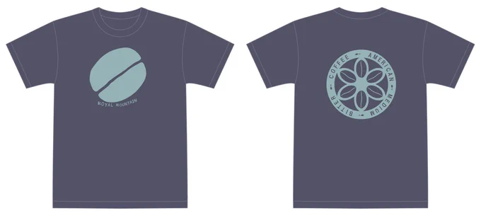 ロイヤルマウンテン珈琲豆Tシャツの2025年新色 こちらの通販受付、本日中です お忘れのないように、よろしくお願いします。
