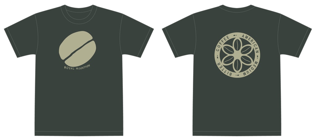 「ロイヤルマウンテン珈琲豆Tシャツの2025年新色 こちらの通販受付、本日中です 」|珈琲貴族のイラスト