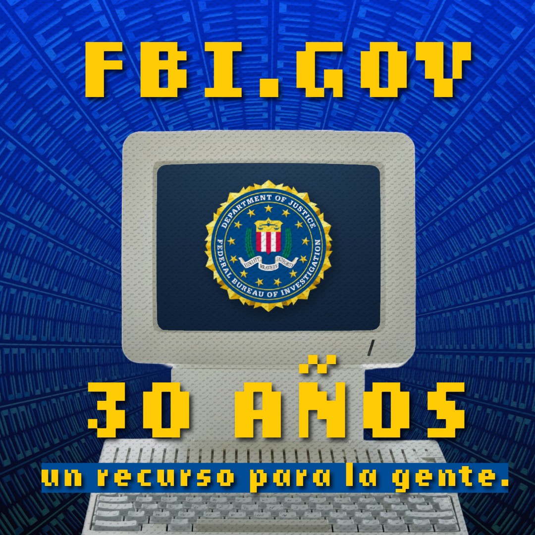 FBISanAntonio's tweet image. Today marks the 30th anniversary of FBI.gov as a key public resource. From crime data to safety tips, we remain committed to keeping you informed as we fulfill our mission to protect and serve. Learn more about the FBI at .